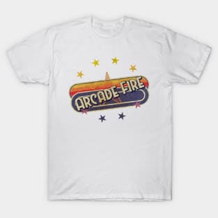 ElaCuteOfficeGirl Vintage Arcade Fire T-Shirt